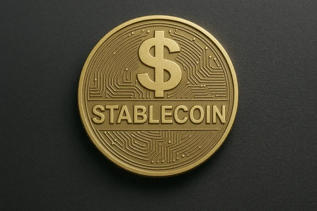 Fed Governor Warns Stablecoins Could Influence U.S. Monetary Polic Stablecoin representing the growing role of digital dollar-pegged assets in global finance.