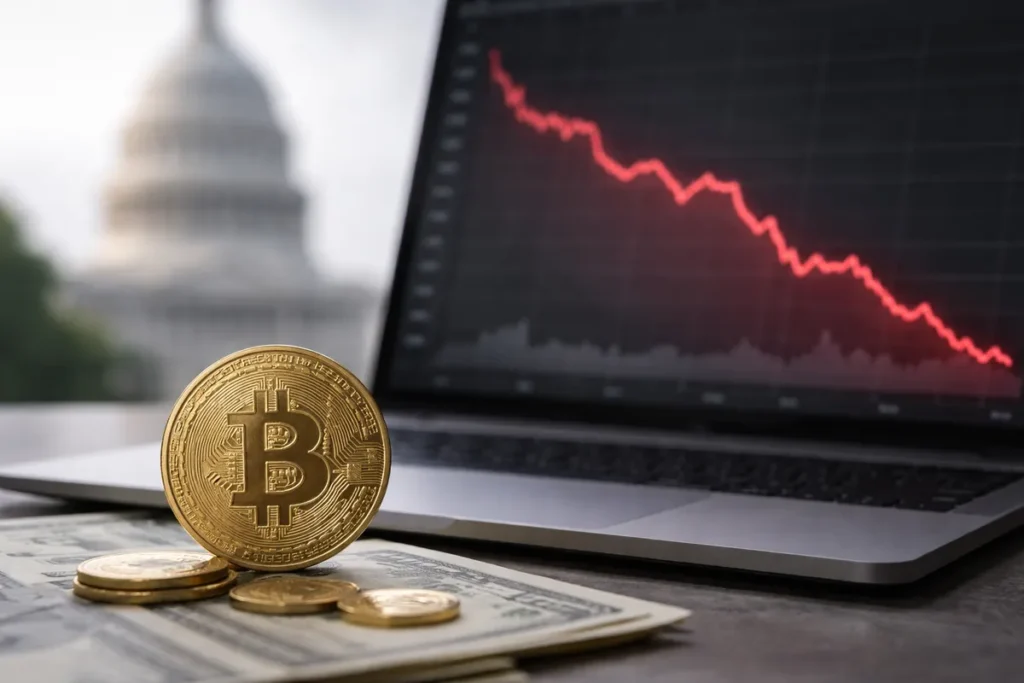 Bitcoin Slides to $66,000 as Trump Linked Crypto Venture Faces Investigation